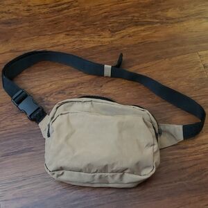 BAGGU Tan Nylon Belt Bag Athleisure Casual Retro Y2K Streetwear Festival